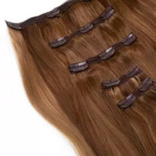 Load image into Gallery viewer, Choc Caramel Melt Human Hair Clip-In Extensions