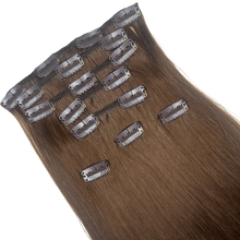 Load image into Gallery viewer, Chocolate Human Hair Clip-In Extensions
