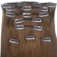 Load image into Gallery viewer, Chocolate Human Hair Clip-In Extensions
