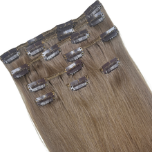 Load image into Gallery viewer, Dirty Chai Human Hair Clip-In Extensions
