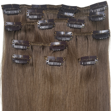 Load image into Gallery viewer, Dirty Chai Human Hair Clip-In Extensions
